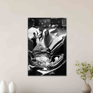 The schönste Suizid Foto Evelyn McHale Leinwand Druck Andy Warhol Suizid Empire State Building Life Magazine Schwarz Weiss Foto Poster