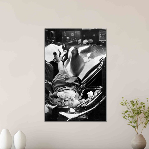 La plus belle photo de suicide Evelyn McHale Impression sur toile Andy Warhol Suicide Empire State Building Life Magazine Poster photo noir et blanc