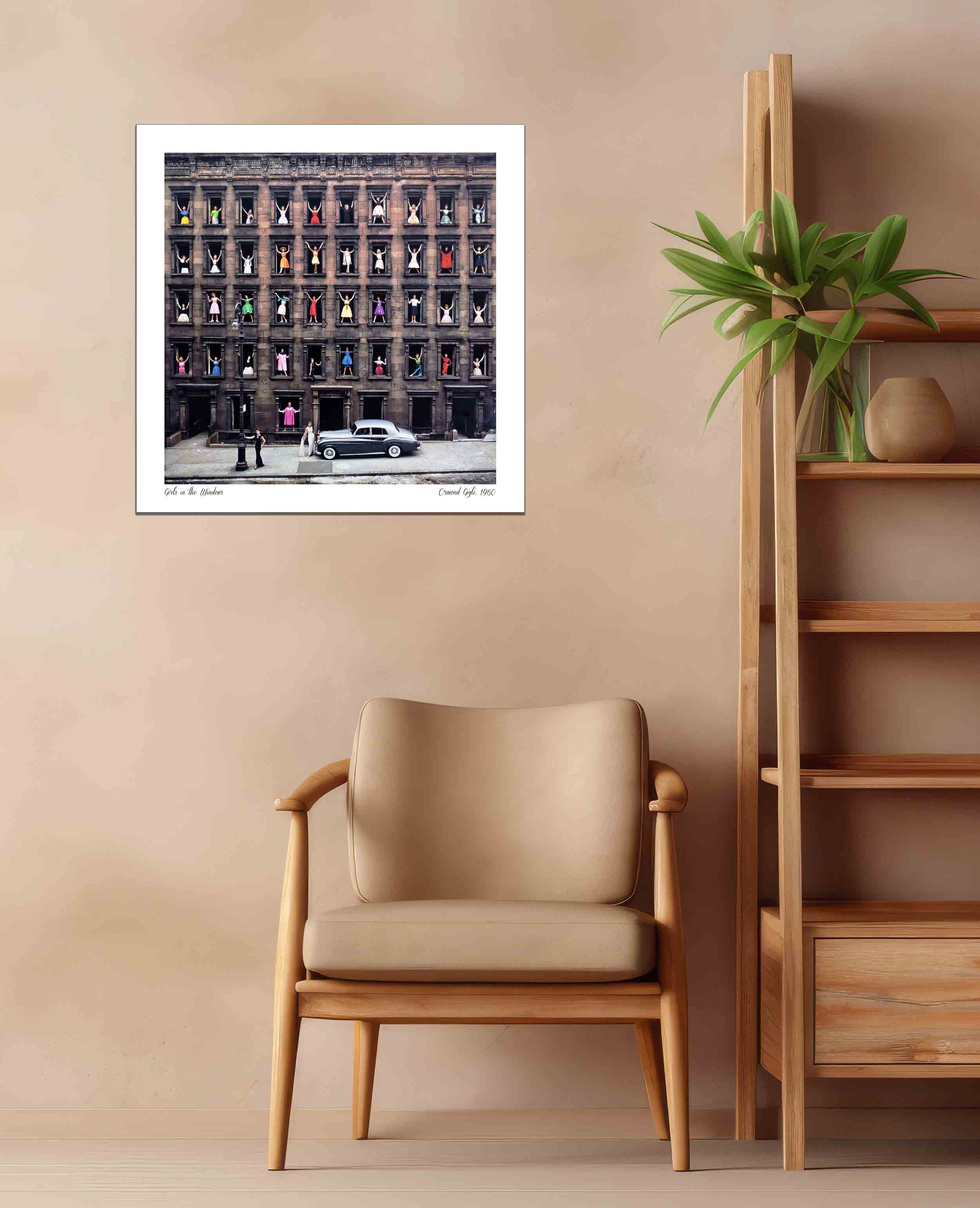 Ormond gigli girls in the windows print canvas gigli girl in window
