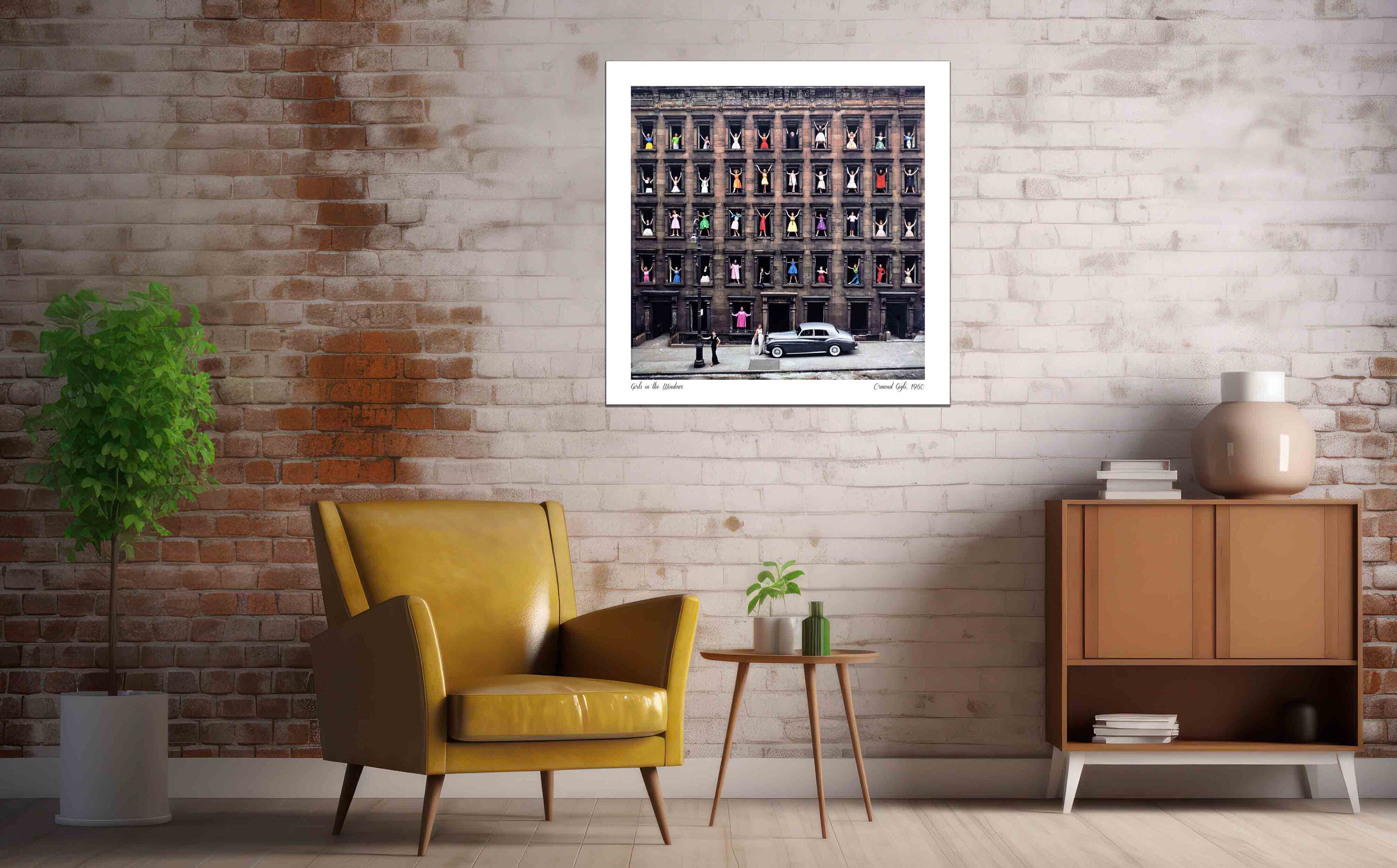 Ormond gigli girls in the windows print canvas gigli girl in window