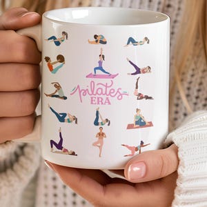 Tazza "In My Pilates Era" - Regalo perfetto per gli amanti del Pilates, tazza per istruttori di Pilates, regalo divertente per studenti di Pilates, tazza da caffè Pilates unica