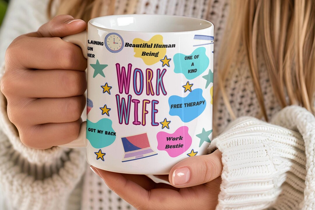 Work Wife Mug, Work Wife Gift. Work Wife Birthday Present, Work Wifey ...