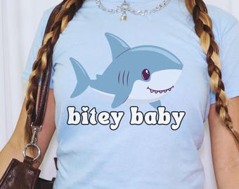 Camiseta Littlespace Age Regression, tiburón, mascota, regresión, animales marinos, ropa Agere, camiseta Cutecore Kidcore Babycore, Little Space