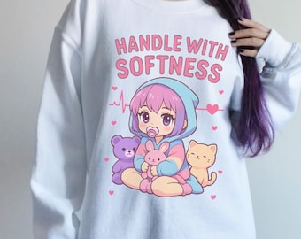Sudadera Littlespace Menhera Kidcore Yamikawaii Age Regression Agere Anime Cutecore Tshirt Yami Kawaii Pastel Goth Animecore Yandere Gifts