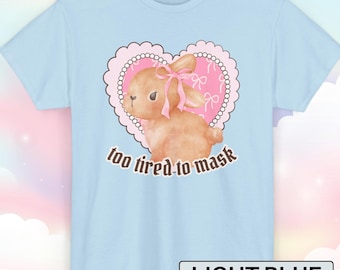 Camiseta Coquette Bunny: estilo gótico pastel y babycore.