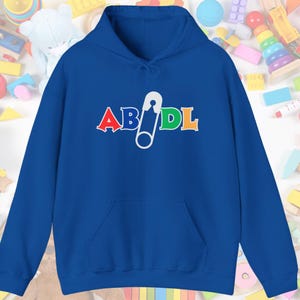 ABDL Hoodie Agere Sweatshirt Age Regression Clothes ABDL Pride Kidcore Clothes Little Space Adult Pacifier Shirt Adult Baby Girl Boy Gift