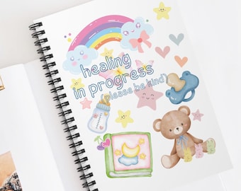 Little Space Notebook Age Regression Agere Journal Kidcore Accessories Littlespace Kidcore Notepad Adult Pacifier Stuff Little Space Notepad