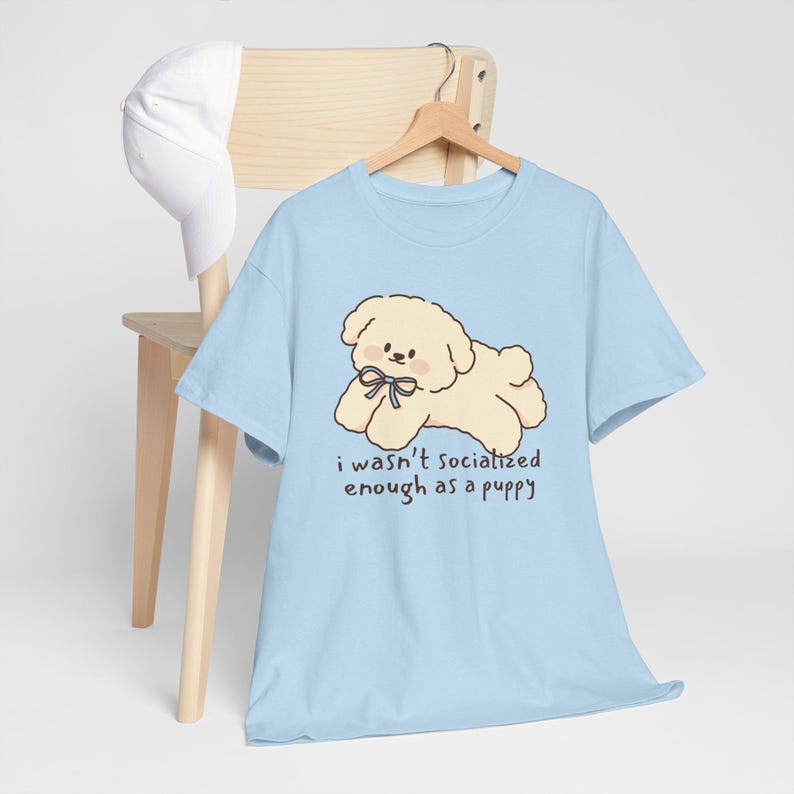 Unhinged Shirt Sadcore Puppy Tshirt Babycore Kidcore Age Regression Clothes Agere Cutecore Tshirt Mental Health Retro Alt Clothing Animecore Light Blue