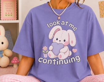Camiseta de conejo Menhera Agere Kidcore Ropa de regresión de edad Animales Conejo Sadcore Little Space Gear Camisetas Babycore Regalos