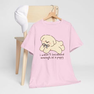 Unhinged Shirt Sadcore Puppy Tshirt Babycore Kidcore Age Regression Clothes Agere Cutecore Tshirt Mental Health Retro Alt Clothing Animecore Light Pink