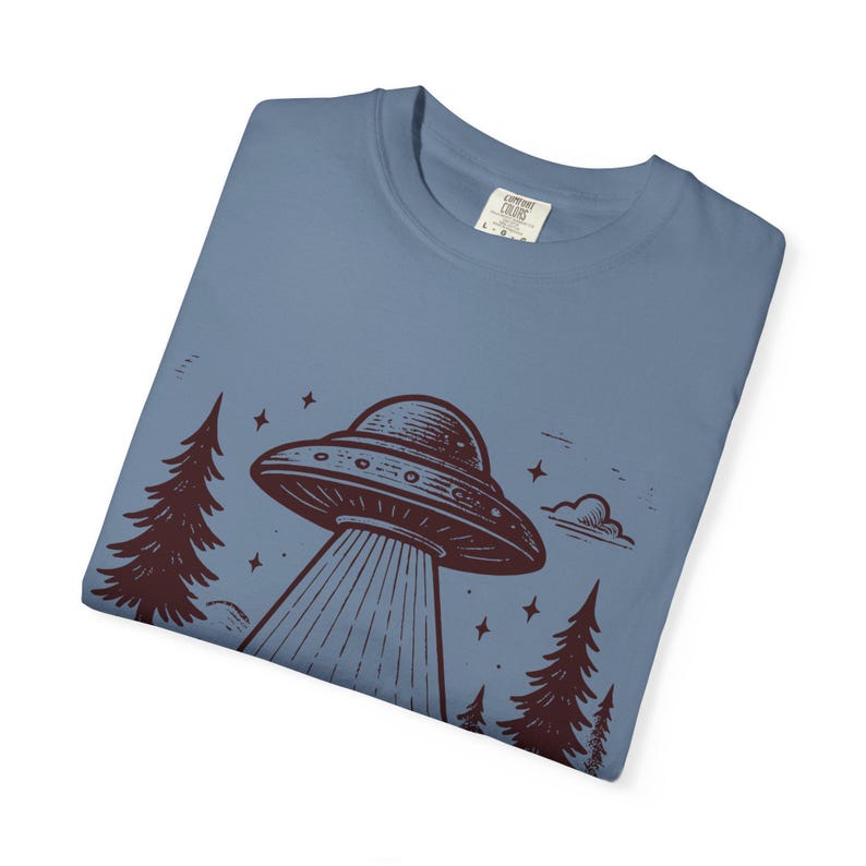 Flying Saucer Isopods Shirt Comfort Colors Vintage Isopod Insect Shirt Retro Tshirt Gift Weird Stuff Gothic Clothes Dark Cottage Core Blue Jean