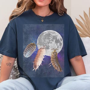 Isopods Shirt Isopod Pill Bugs Insect Shirt Entomology Naturalist Bug Gift Weird Stuff Goblincore Dark Cottage Core Naturecore Whimsigoth Midnight
