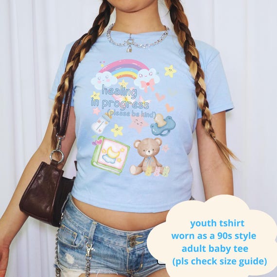 Healing in Progress Littlespace Shirt Agere Baby Tee Age