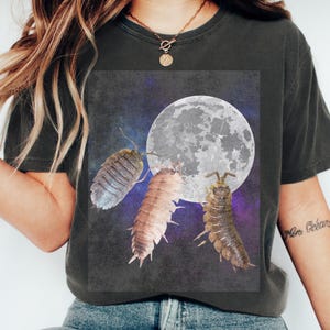 Isopods Shirt Isopod Pill Bugs Insect Shirt Entomology Naturalist Bug Gift Weird Stuff Goblincore Dark Cottage Core Naturecore Whimsigoth image 7