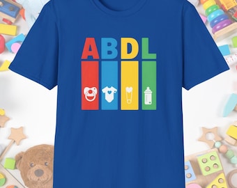 ABDL Shirt Agere Tee Age Regression Clothes ABDL Clothing Gift Cutecore Kidcore Clothes Little Space Kidcore Clothing Adult Pacifier Tshirt