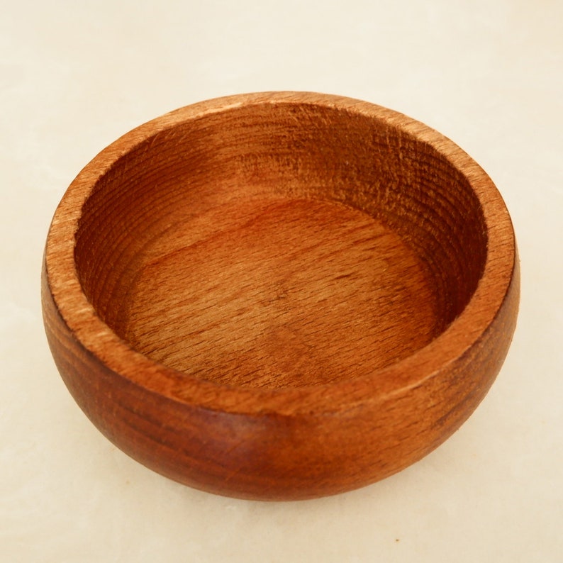 Acacia Wood Snack and Decorative Set Unique Natural Wood Bowls Handmade Kitchen Decor Carved Kitchenware image 2