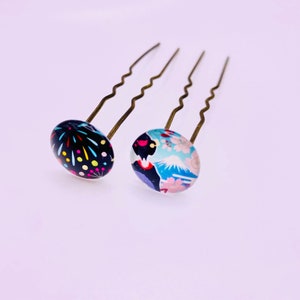 Japanese Hair Stick- French hairpin -U-shaped hairpin - kanzashi -Kimono-Geisha-made in Japan -traditional Japanese - gift for her - Rare