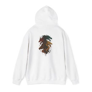 Geeky Dragons Hooded Sweatshirt - Dungeons and Dragons D20 Design, Gaming Apparel, Funny Geek Gift, Role Playing Game Top, Unisex Jumper