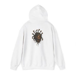 Beholder D20 Geeky Hoodie, Unisex Hooded Sweatshirt for Tabletop Gamers, Dungeon Masters, RPG Fans, Fantasy Lovers, Gamer Apparel, Geek