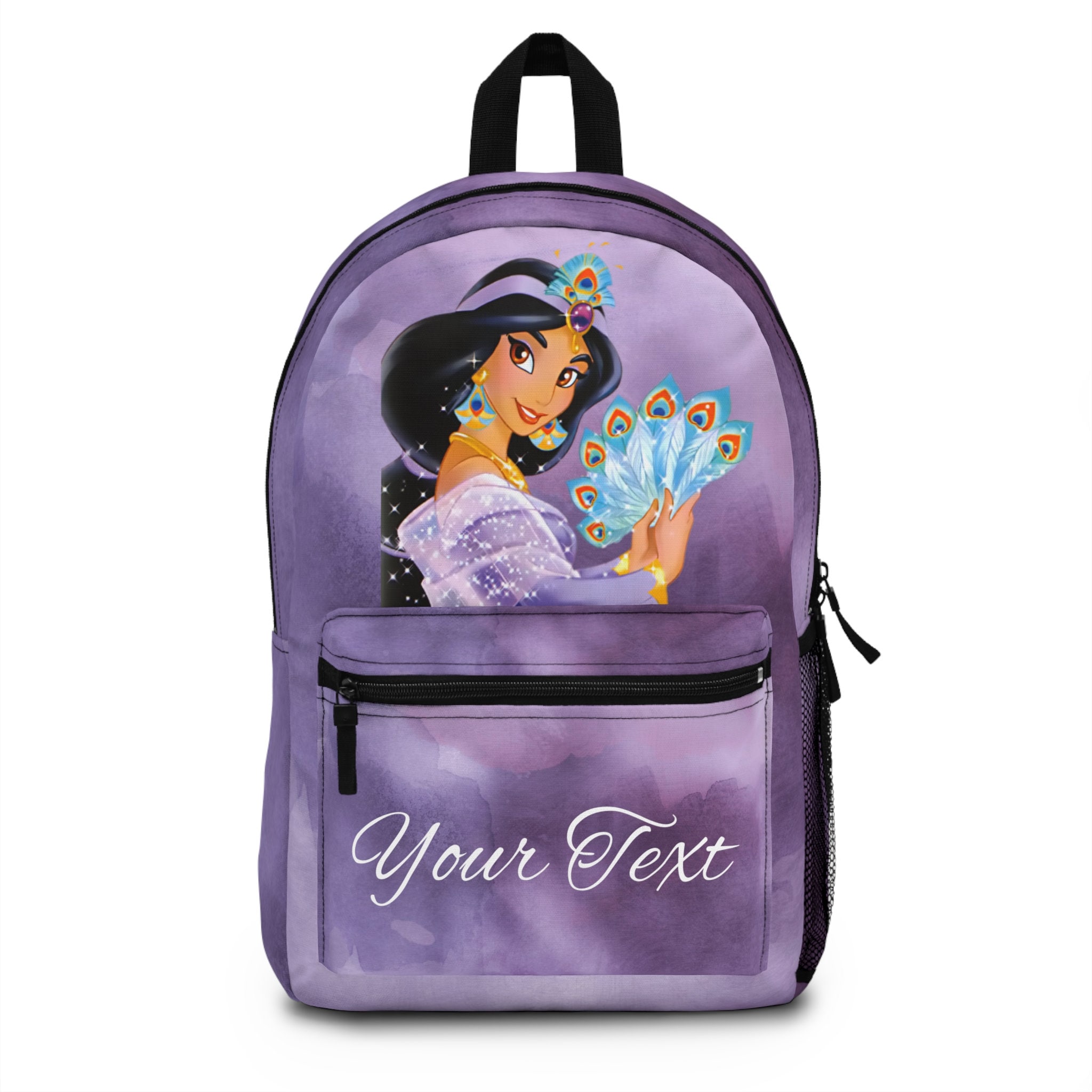 School Backpack Kindergarden Backpack Back to School Princess Jasmine Etsy