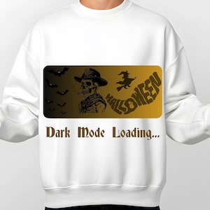 Dark Mode Loading PNG, pumpkin PNG, Halloween Shirt PNG, Fall Pumpkin Png