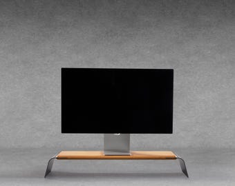 Handmade Walnut Monitor Stand – Minimalist Wooden Desk Riser