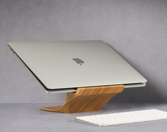 LOOMMA カスタム木製ノートパソコンスタンド（Macbook用） - 持ち運び