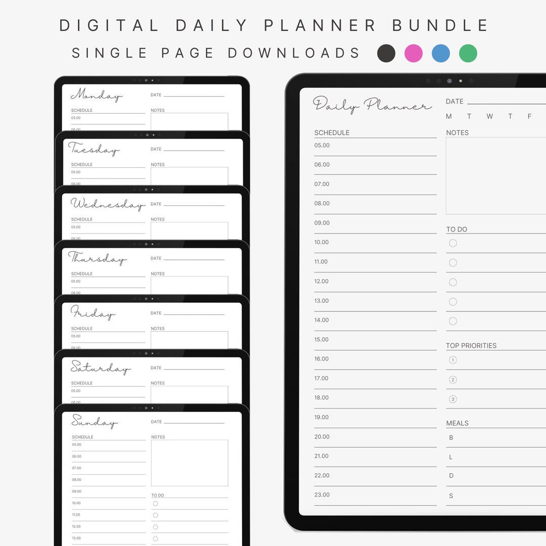 digital-daily-planner-pages-printable-daily-planner-reusable-etsy