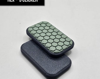 HEX - Haptic Slider - Fidget Clicker - EDC Fidget - Office Fidget Toy - Fidget Slide - Every Day Carry Gear - 3 Clicker