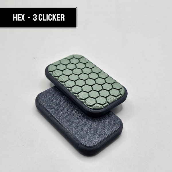 HEX - Haptic Slider - Fidget Clicker - EDC Fidget - Office Fidget Toy - Fidget Slide - Every Day Carry Gear - 3 Clicker