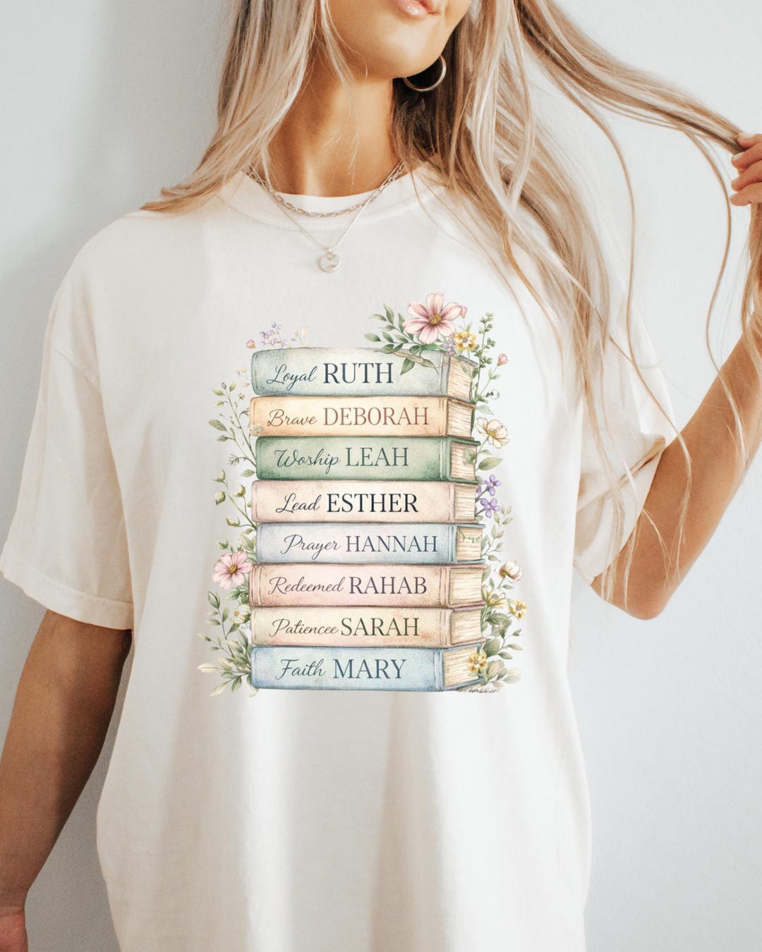 Women of the Bible PNG | Christian Wall Art | Floral Scripture Books ...