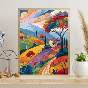 Henri Matisse Print | Fauvism Painting | Modern Colorful Poster | Abstract Art | Digital Download | Vintage Matisse Decor | Maximalist Art