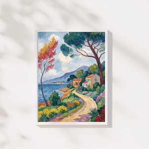 Vintage Oil Painting, Vintage Landscape Art Print, Henri Matisse Print, Fovism Painting, Modern Color Poster Art, Matisse Decor
