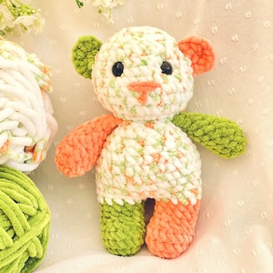 Handgemachter Teddy gehäkelt Teddybär Geschenk, Teddy Kuscheltier gehäkelt, Plüschtier Teddy Weihnachtsgeschenke Plüsch Kuscheltier Teddy