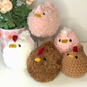 Crocheted chicken I Country house decoration I Chicken amigurumi I Plush toy hen I Cuddly toy as a gift