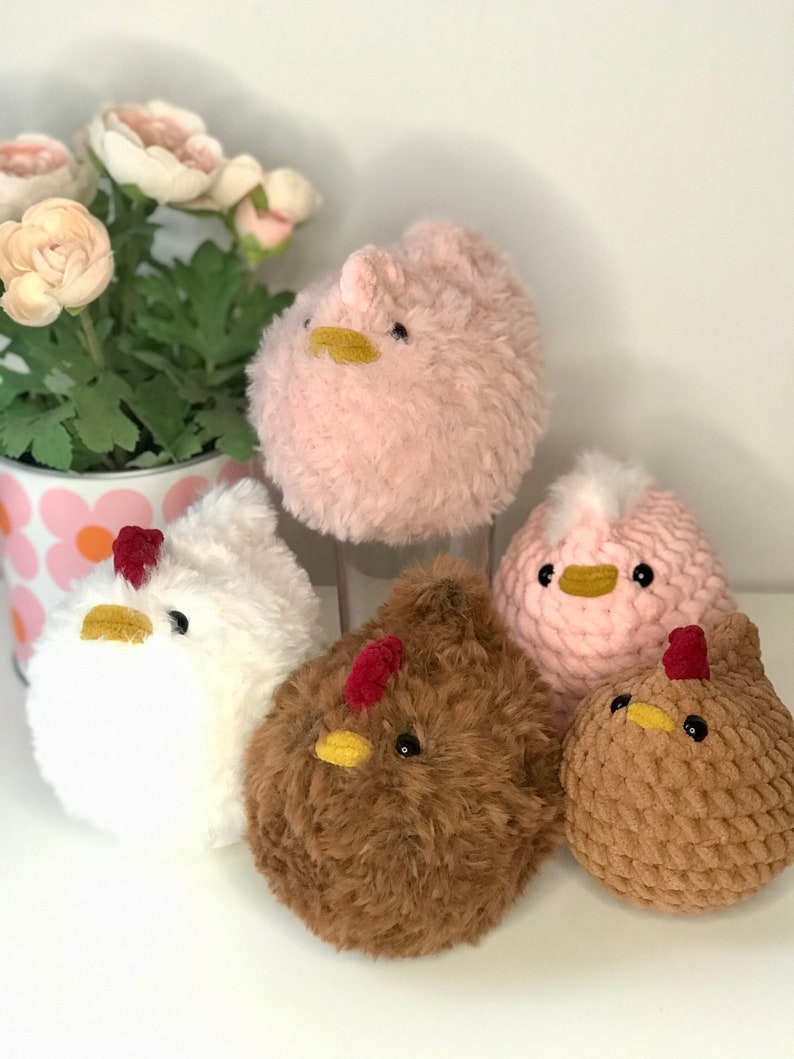 Gehäkeltes Huhn, gehäkeltes Kuscheltier Huhn, Hahn, crochet chicken, plushie, Amigurumi Weihnachtsgeschenk, Geburtstagsgeschenk, Hühner