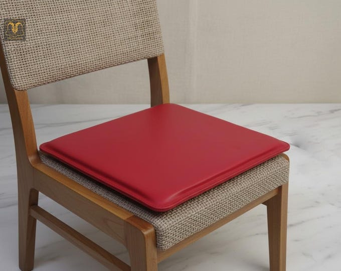 Handmade Lambskin Leather Chair Pad – Modern Comfort Cushion