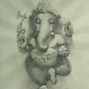 Ganesha Wall Art Print