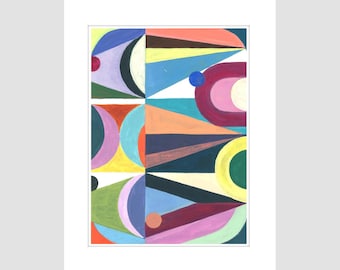 Contemporary Art, Painting, Original Art, Abstract Art, Modern Artwork, Geometric painting, Living Room Decor, Colorful Painting, Wall Art