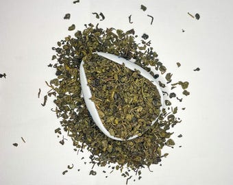 Gunpowder Green Tea: Rolled Loose Leaf Tea, Smoky Flavor
