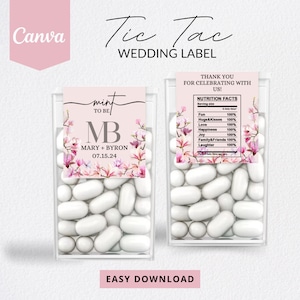 EDITABLE Mint Labels for Mint To Be Personalized Mint Label Favor Stickers Wedding Favors Wedding Label Template Party Favor Wedding Favor