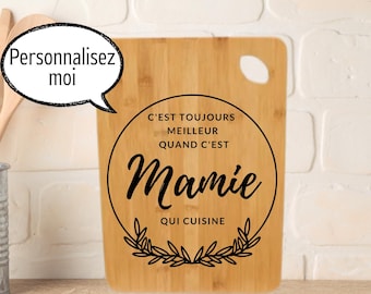 Tabla de cortar / tabla de aperitivos de madera grabada con láser personalizable - nuevo / Regalo de fiesta, cumpleaños, inauguración de la casa, boda