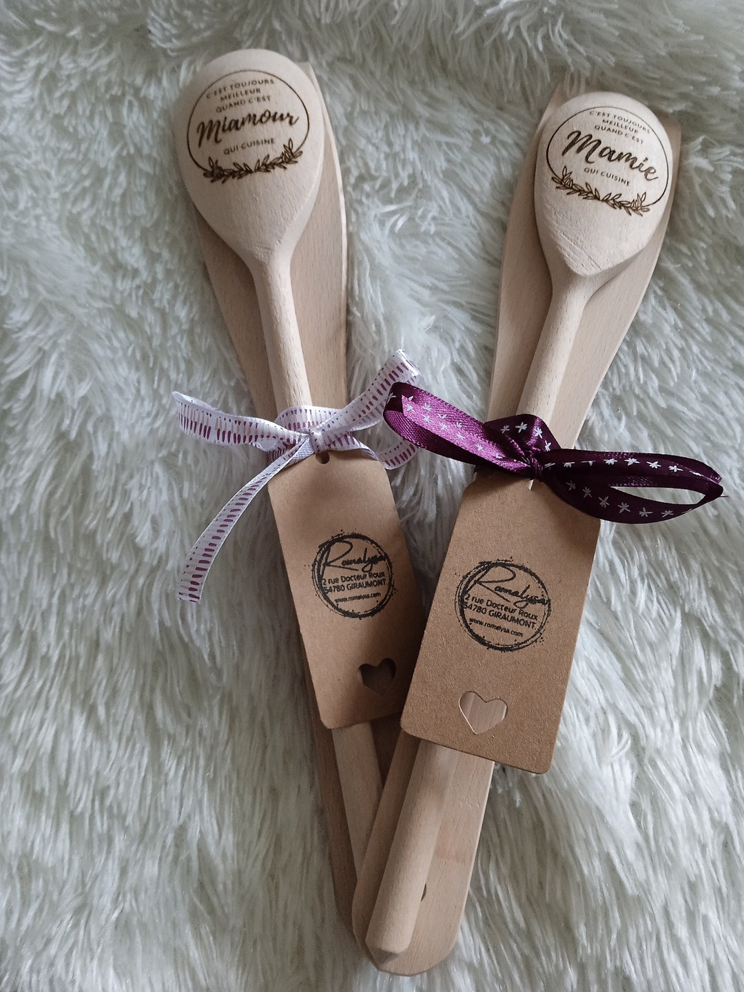 Spoon Writing Duo of Personalized Laser Engraved Wooden Spoons - New - Etsy
