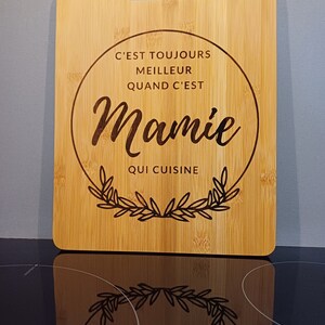 Cutting board / customizable laser engraved wooden aperitif board new / Party gift, birthday, housewarming, wedding image 3