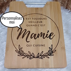 Cutting board / customizable laser engraved wooden aperitif board new / Party gift, birthday, housewarming, wedding image 1