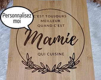 Cutting board / customizable laser engraved wooden aperitif board - new / Party gift, birthday, housewarming, wedding