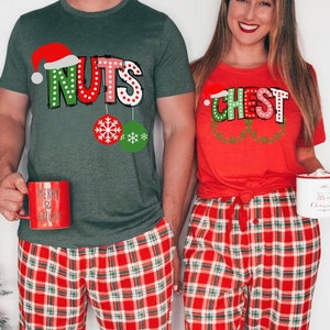 Chest Nuts Couples Christmas Shirts, Funny Christmas Shirt, Couples Matching Shirts, Matching  Christmas Shirt, Boyfriend Christmas Gift