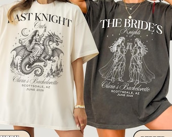 Last Knight Out Medieval Bachelorette Shirt, Renaissance Faire Bride Tee, Bookish Fantasy Bach Party Gift