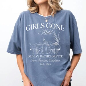 Girls Gone Mild Bachelorette party shirts, Spa Bachelorette, Personalized Bachelorette Movie Night Shirt, Bach Bridesmaids gifts