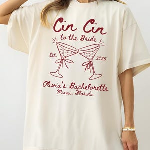 Custom Italian Bachelorette Shirts, Bridal Shower Shirt, Personalized Martini Matching Bach Party, Bridesmaids T-shirts, Bachelorette Party